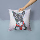 Boston Terrier Brindle Ziggy Throw Pillow - 14x14 Decorative Pillow – Art for Your Home & Patio MW1312PW1414