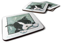 Boston Terrier Don't Leave Me Foam Coaster  MW1313FC