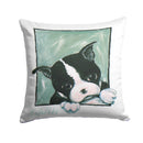 Boston Terrier Don't Leave Me Throw Pillow - 14x14 Decorative Pillow – Art for Your Home & Patio MW1313PW1414