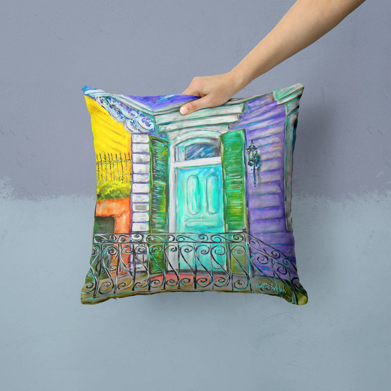 The House Next Door Fabric Decorative Pillow MW1354PW1414