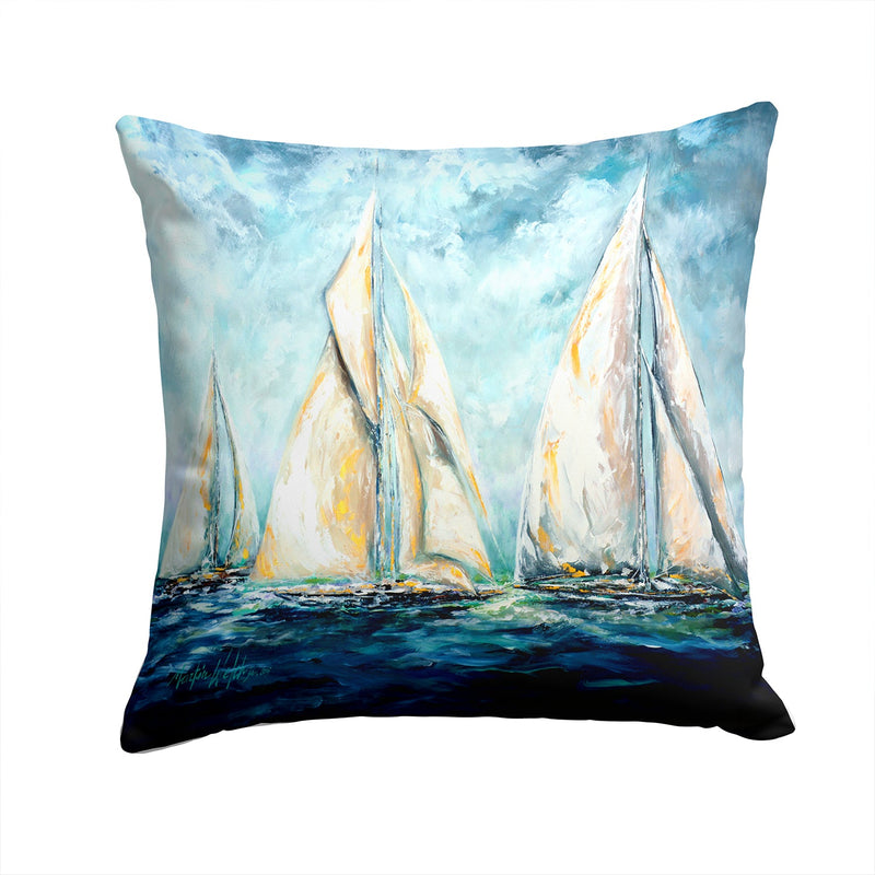 Sailboats Last Mile Throw Pillow - 14x14 Decorative Pillow – Art for Your Home & Patio MW1355PW1414