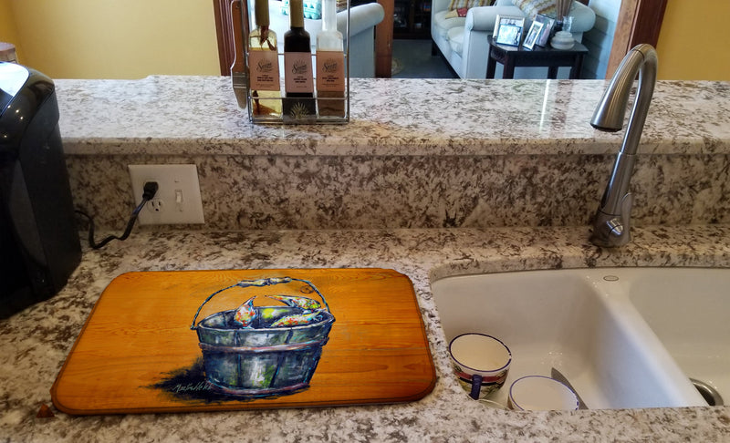 A Crab Bucket Dish Drying Mat