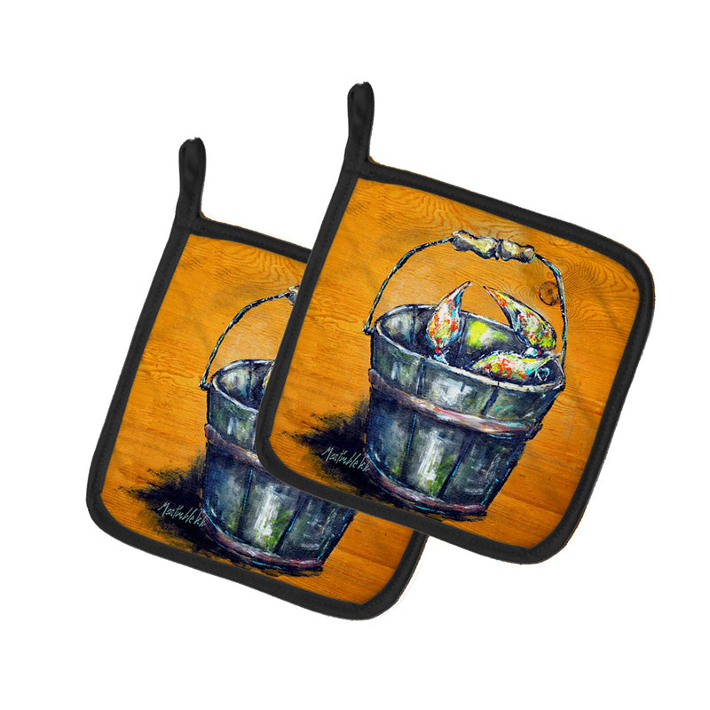 A Crab Bucket Pair of Pot Holders