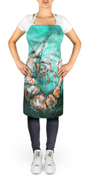 A Touch of Blue Shrimp Apron – Artist-Designed Kitchen, BBQ & Craft Apron