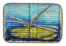 Blue Eyed Dragonfly Dish Drying Mat – Absorbent, Artistic Kitchen Essentials