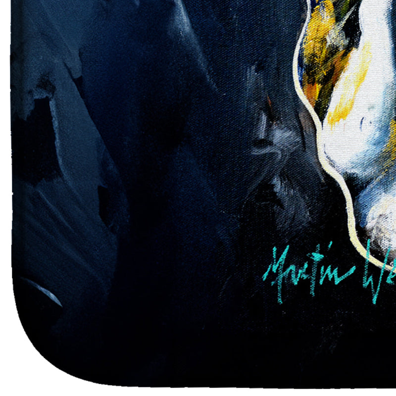 Blue Star Oyster Dish Drying Mat – Absorbent, Artistic Kitchen Essentials