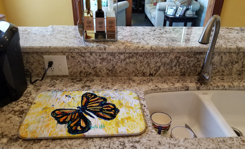 Butterfly Breeze Dish Drying Mat – Absorbent, Artistic Kitchen Essentials