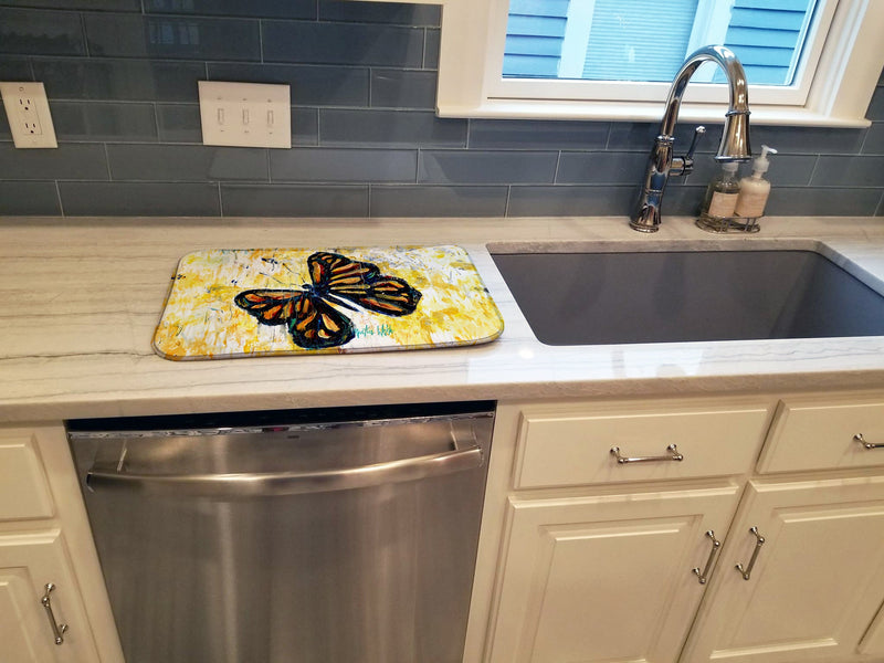 Butterfly Breeze Dish Drying Mat – Absorbent, Artistic Kitchen Essentials