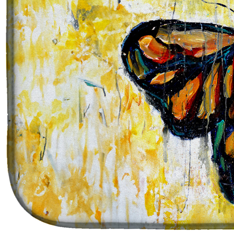 Butterfly Breeze Dish Drying Mat – Absorbent, Artistic Kitchen Essentials
