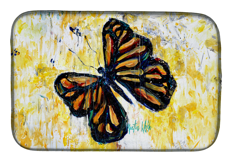 Butterfly Breeze Dish Drying Mat – Absorbent, Artistic Kitchen Essentials