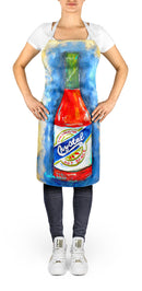 Hot Sauce Crystal Blue Apron – Artist-Designed Kitchen, BBQ & Craft Apron