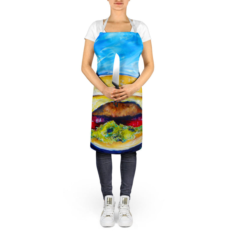 I Want Mine Dressed Hamburger Apron – Artist-Designed Kitchen, BBQ & Craft Apron