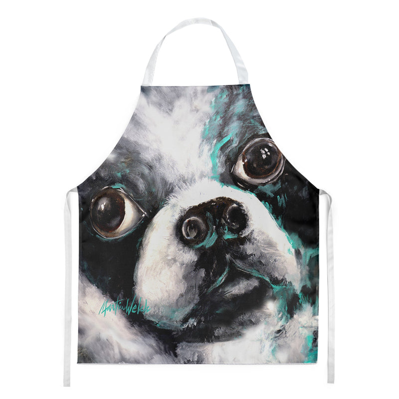 Boston Terrier Pretty Please Apron – Artist-Designed Kitchen, BBQ & Craft Apron