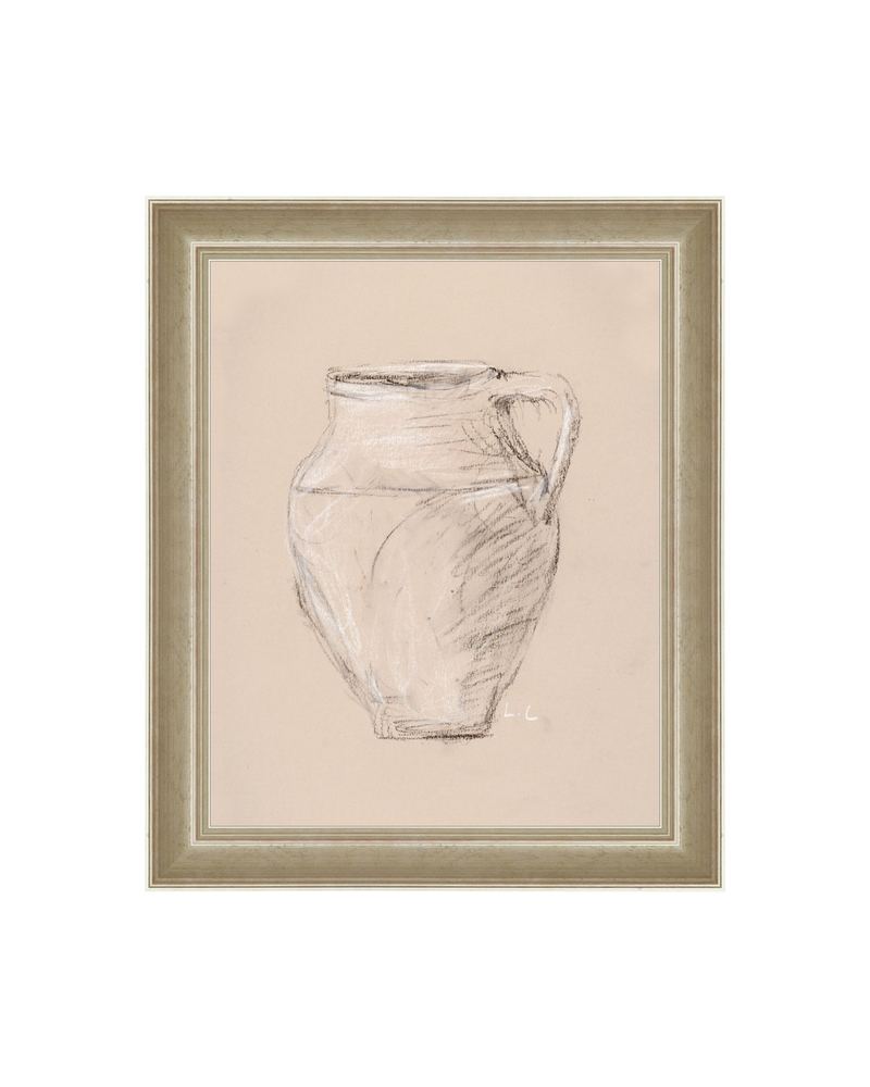 Vase Drawing Sepia