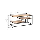 Maya 40" Contemporary Metal Coffee Table