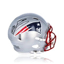 Mac Jones New England Patriots Autographed Football Helmet by Dynasty Sports & Framing
