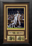 Manny Machado & Fernando Tatis, Jr. San Diego Padres 8" x 10" Framed Photo with Engraved Autographs by Dynasty Sports & Framing