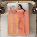 Electric Heated Mattress Pad with Dual Controllers & Auto-Off by LJGDeals