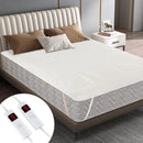Electric Heated Mattress Pad with Dual Controllers & Auto-Off by DirectDeals