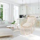 Hanging Hammock Chair with Soft Seat Cushions and Sturdy Rope Chain by LJGDeals