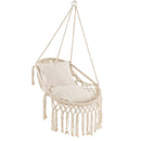 Hanging Hammock Chair with Soft Seat Cushions and Sturdy Rope Chain by LJGDeals