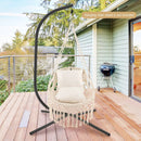 Hanging Hammock Chair with Soft Seat Cushions and Sturdy Rope Chain by LJGDeals
