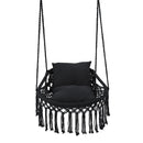Macrame Swing Chair Hammock Chair with 2 Removable Cushions by LJGDeals