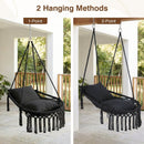 Macrame Swing Chair Hammock Chair with 2 Removable Cushions by LJGDeals