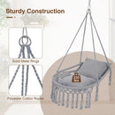 Macrame Swing Chair Hammock Chair with 2 Removable Cushions by LJGDeals