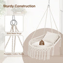 Macrame Swing Chair Hammock Chair with 2 Removable Cushions by DirectDeals