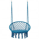 Macrame Swing Chair Hammock Chair with Round Seat Cushion by LJGDeals
