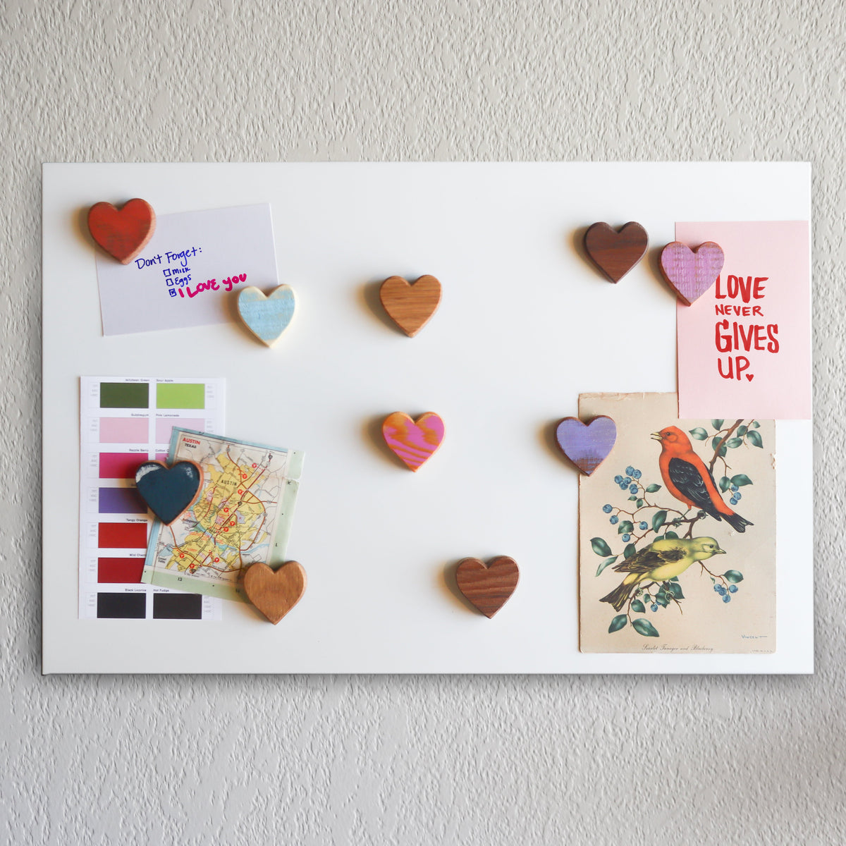 Wooden Heart Magnets, photo 2 of 9