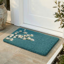 Magnolia Branch - Blue Coir Doormat