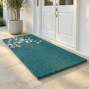 Magnolia Branch - Blue Coir Doormat