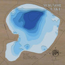 Magnor Lake in Polk County, Wisconsin by Horn Dog Maps