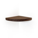 Floating Corner Shelf with Round Edge in Oak