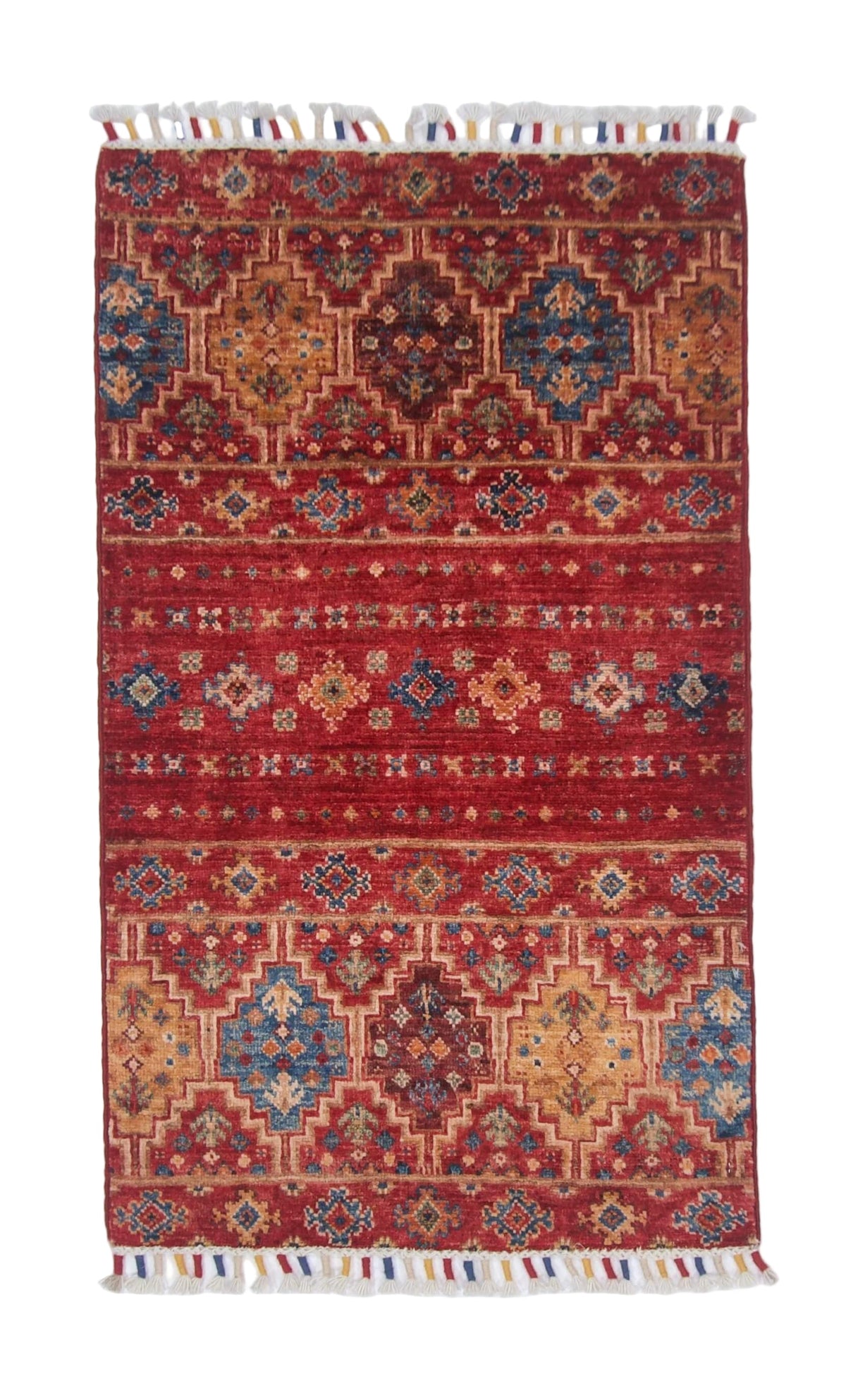 Afghan Khorjin (2'00"x3'04") red/multicolor