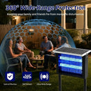 Solar Bug Zapper Outdoor 4500V Electric Mosquito Fly Trap Wireless Portable by 2Dropme