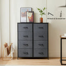8 Drawer Dresser Storage Organizer Fabric Drawers Chest Bedroom Hallway Unit by 2Dropme