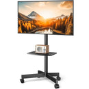 Mobile TV Cart Stand 23-60 Inch Rolling TV Stand w/ Shelf VESA 400x400 88lbs by 2Dropme
