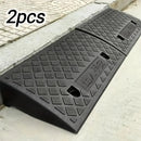 2PCS Heavy Duty Curb Ramp Portable Non-Slip Driveway Ramp for Car Wheelchair by 2Dropme
