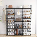 Multi Layers - Shoe Rack Organizer Column Storage Shelf Entryway w/ Hooks by 2Dropme