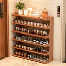 5/6 Tier Bamboo Shoe Rack Organizer Wooden Shelf Entryway Space Saving by 2Dropme