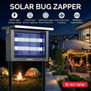 Solar Bug Zapper Outdoor 4500V Electric Mosquito Fly Trap Wireless Portable by 2Dropme