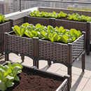 Raised Garden Bed Planter Box w/ Drainage Outdoor Balcony Vegetable Flower by 2Dropme