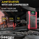 9-in-1 Portable Jump Starter with Air Compressor 12V Car Battery Booster USB LED by 2Dropme