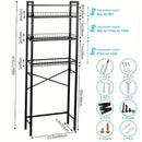 4/5-Tier Over-The-Toilet Storage Rack – Maximize Your Bathroom Space