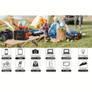 300W Portable Power Station Solar Generator w/ Foldable Solar Panel Camping Backup Power Supply by 2Dropme