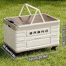 Collapsible Storage Bins Box with Lids And Handle - Portable Plastic Storage by 2Dropme