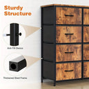 8 Drawer Dresser Storage Organizer Fabric Drawers Chest Bedroom Hallway Unit by 2Dropme